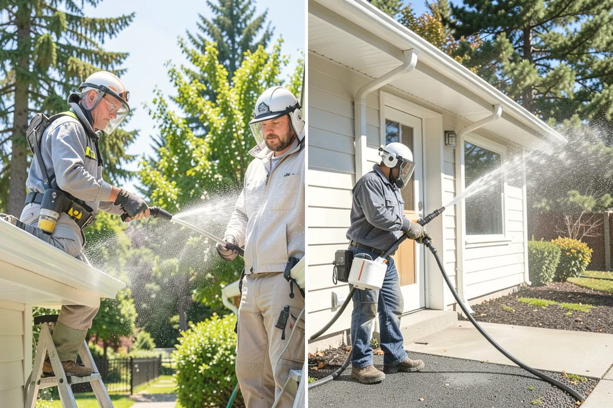 Pool Deck Cleaning in Mukilteo, Snohomish County, WA - Clear the deck and protect the pool edge
