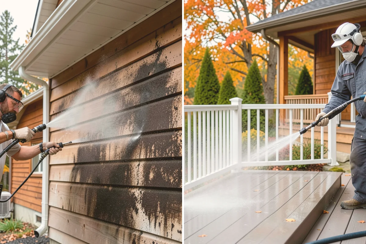 Pool Deck Cleaning in Orting, Pierce County, WA - Clear the deck and protect the pool edge