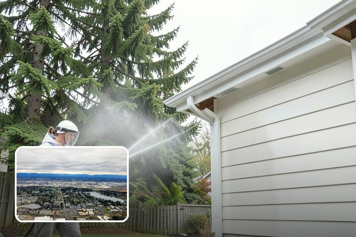 Pool Deck Cleaning in SeaTac, King County, WA - Removes slick algae and moss around the waterline
