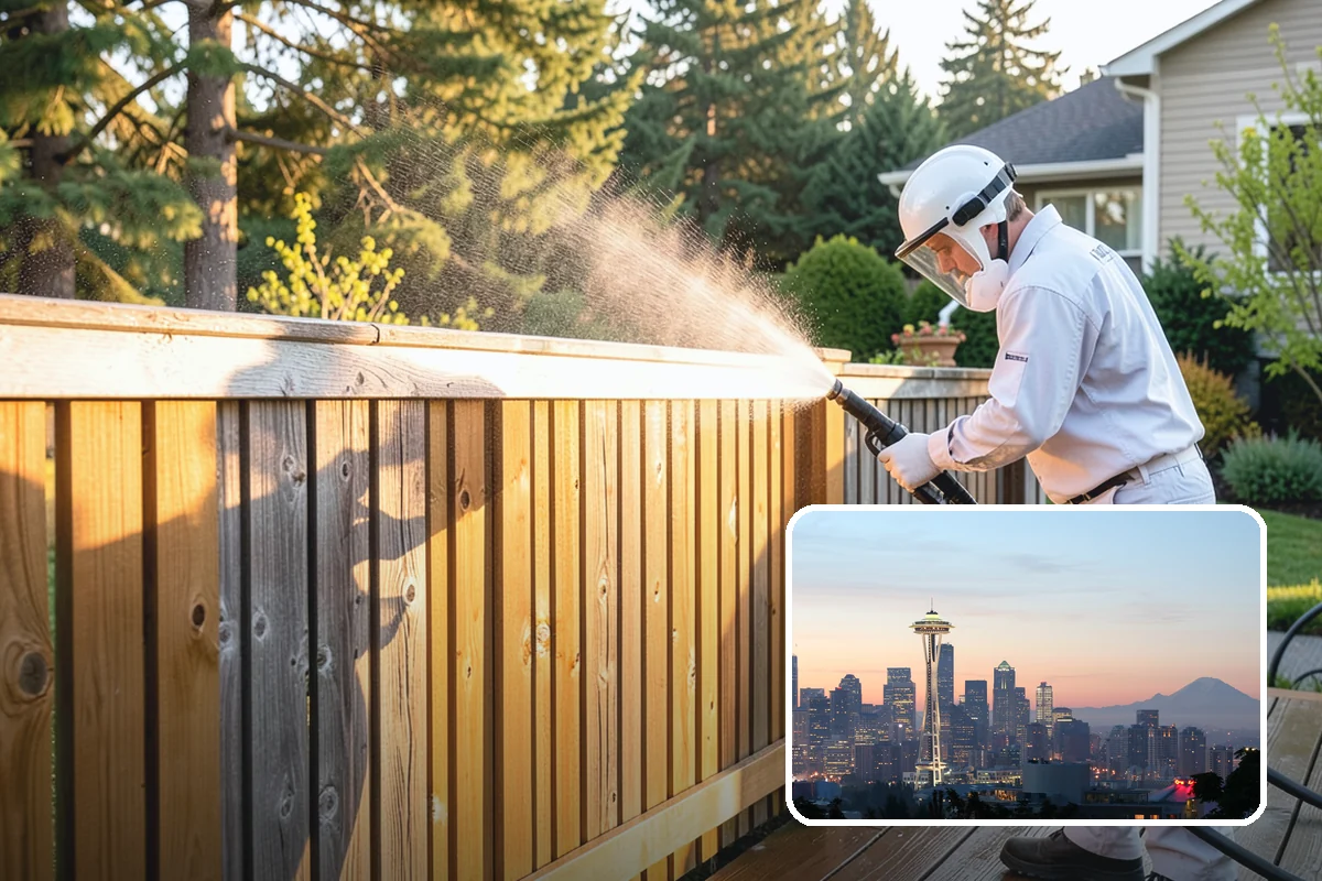 Pool Deck Cleaning in Seattle, King County, WA - Removes slick algae and moss around the waterline