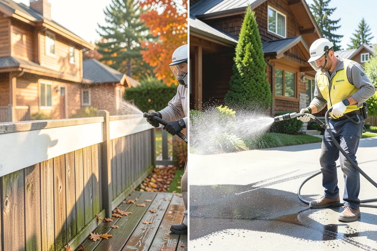 Pool Deck Cleaning in Steilacoom, Pierce County, WA - Clear the deck and protect the pool edge