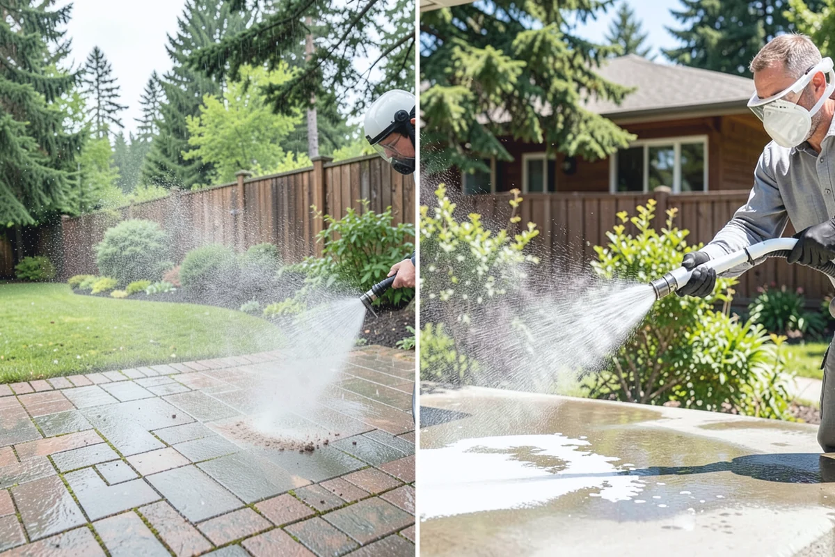 Pool Deck Cleaning in Woodinville, King County, WA - Clear the deck and protect the pool edge