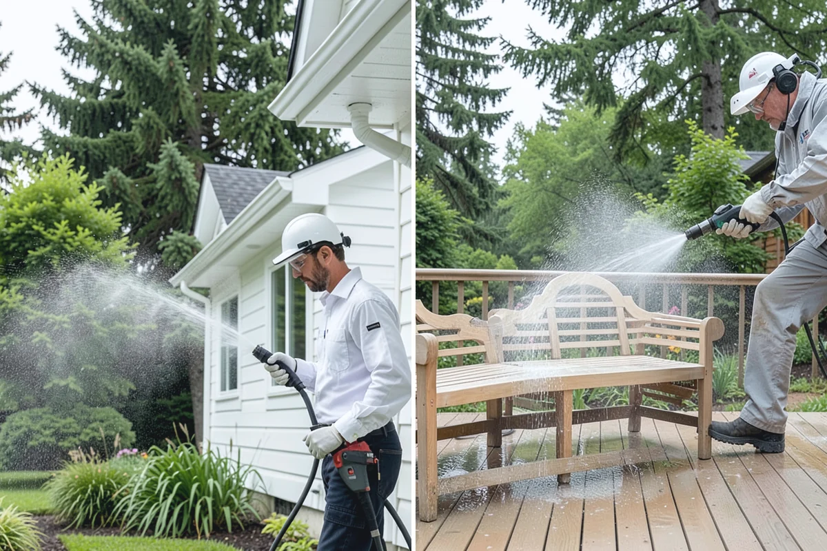 Pool Enclosure Washing in Auburn, King County, WA - Remove loose leaves and needles from tracks and corners