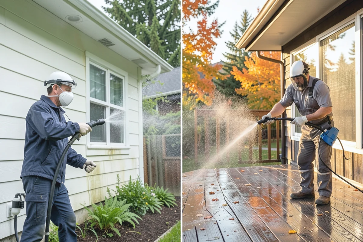 Pool Enclosure Washing in Bonney Lake, Pierce County, WA - Remove loose leaves and needles from tracks and corners