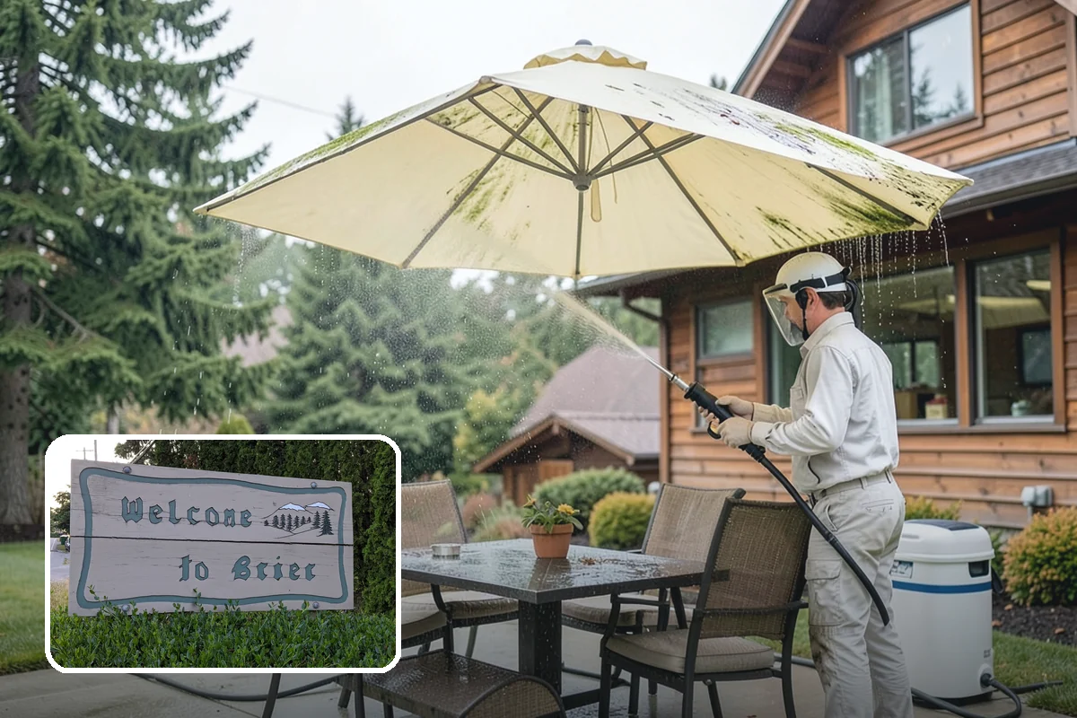 Pool Enclosure Washing in Brier, Snohomish County, WA - Lifts algae film from screen mesh without tearing it