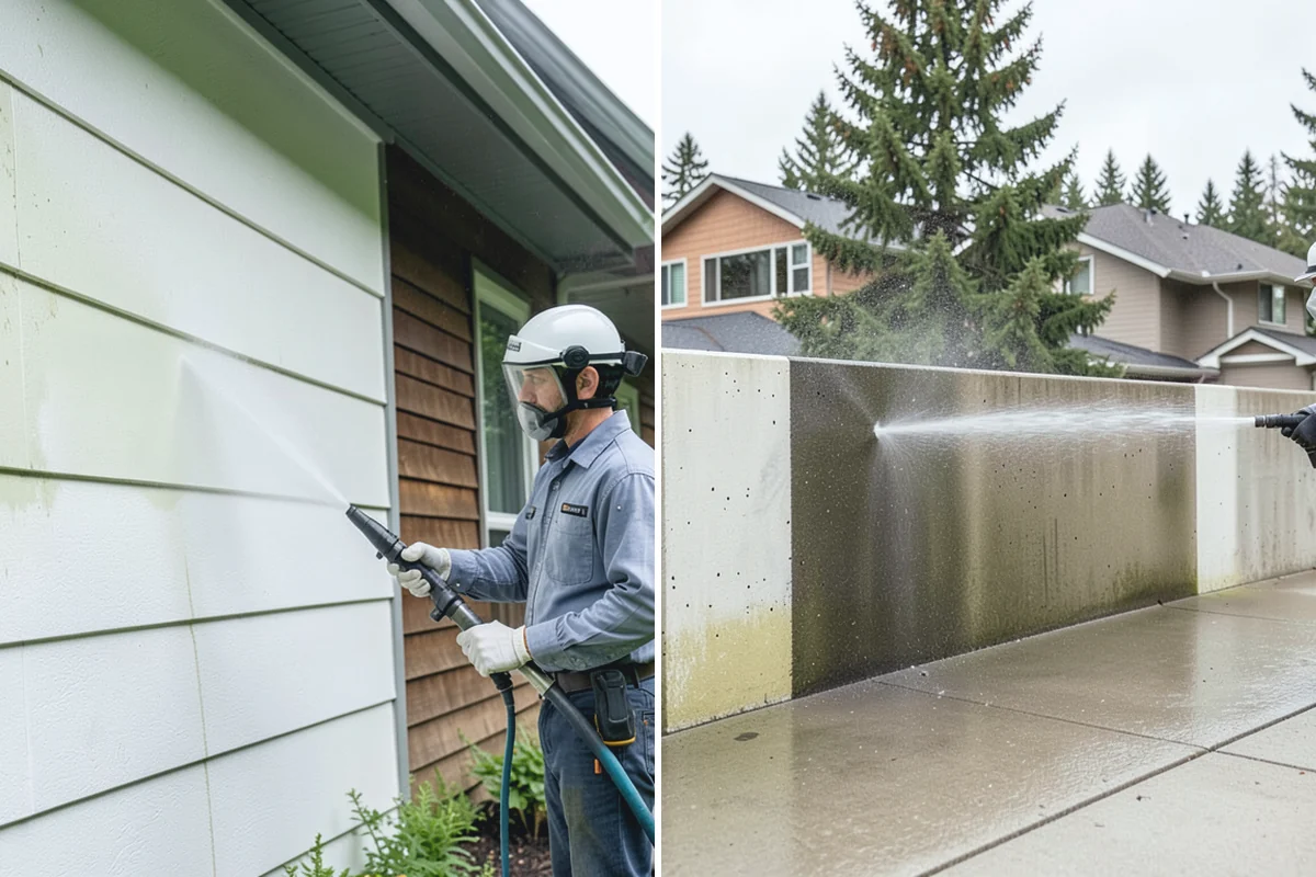 Pool Enclosure Washing in Buckley, Pierce County, WA - Remove loose leaves and needles from tracks and corners