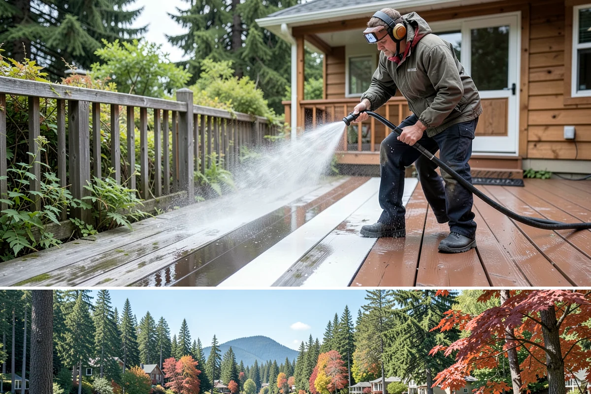 Pool Enclosure Washing in Covington, King County, WA - Clean the enclosure in early summer once tree pollen and needle drop have slowed for the season.