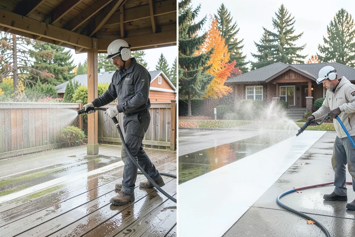 Pool Enclosure Washing in Darrington, Snohomish County, WA - Remove loose leaves and needles from tracks and corners