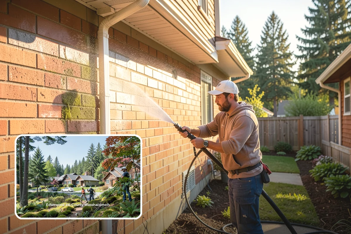 Pool Enclosure Washing in Edgewood, Pierce County, WA - Lifts algae film from screen mesh without tearing it