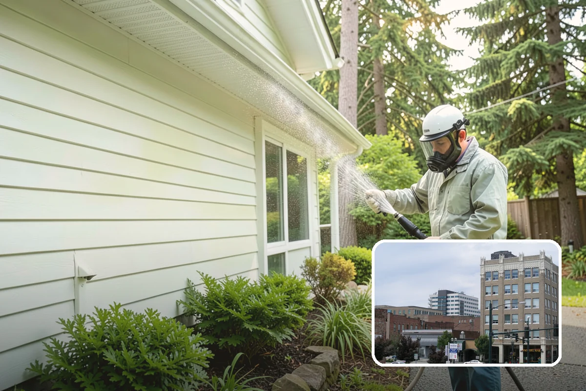 Pool Enclosure Washing in Everett, Snohomish County, WA - Lifts algae film from screen mesh without tearing it