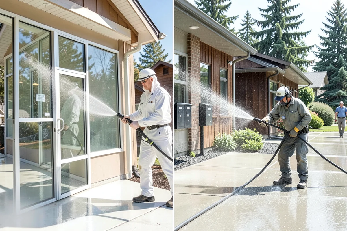 Pool Enclosure Washing in Everett, Snohomish County, WA - Remove loose leaves and needles from tracks and corners