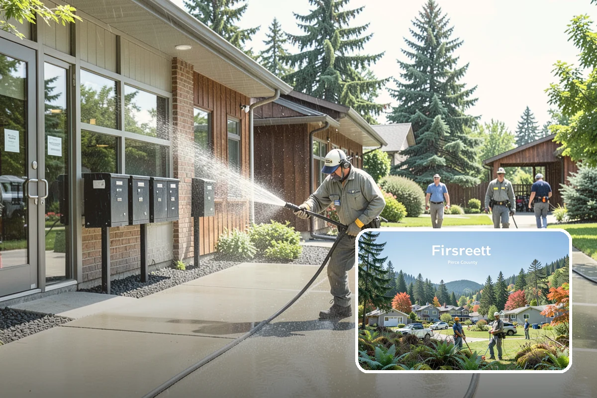 Pool Enclosure Washing in Fircrest, Pierce County, WA - Lifts algae film from screen mesh without tearing it