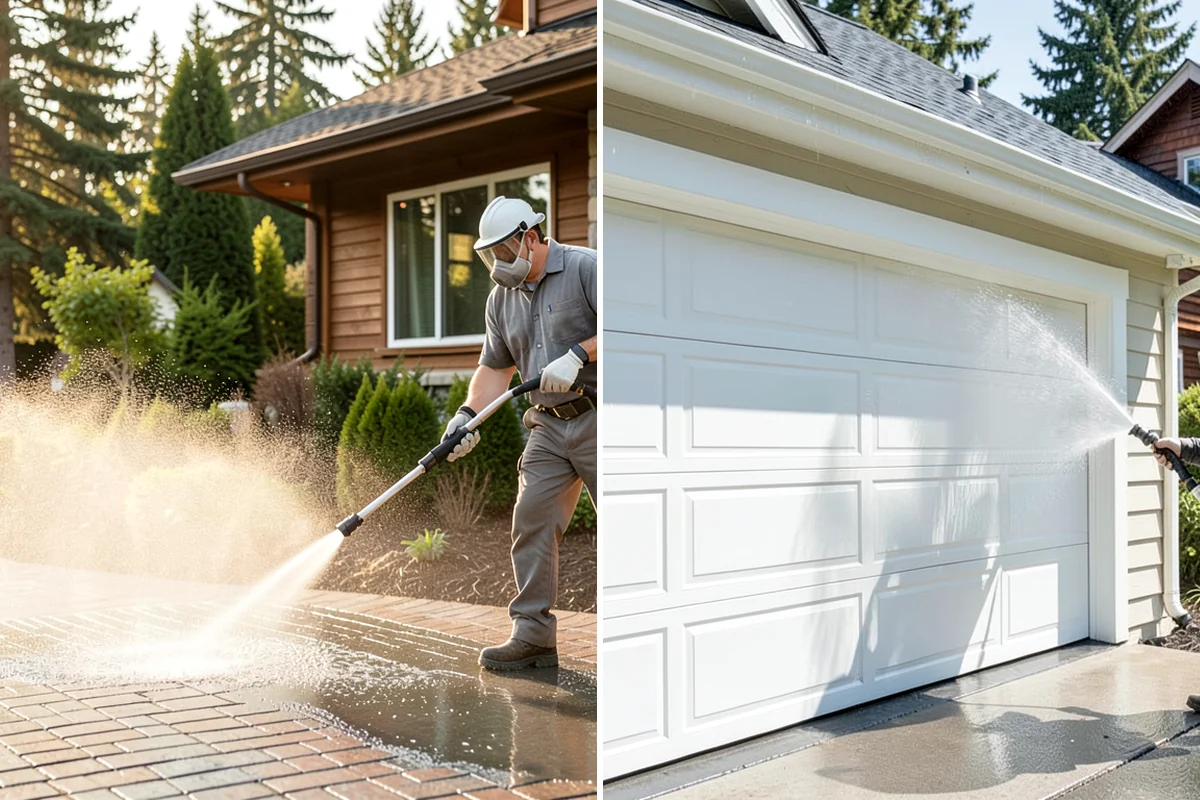 Pool Enclosure Washing in Fircrest, Pierce County, WA - Remove loose leaves and needles from tracks and corners