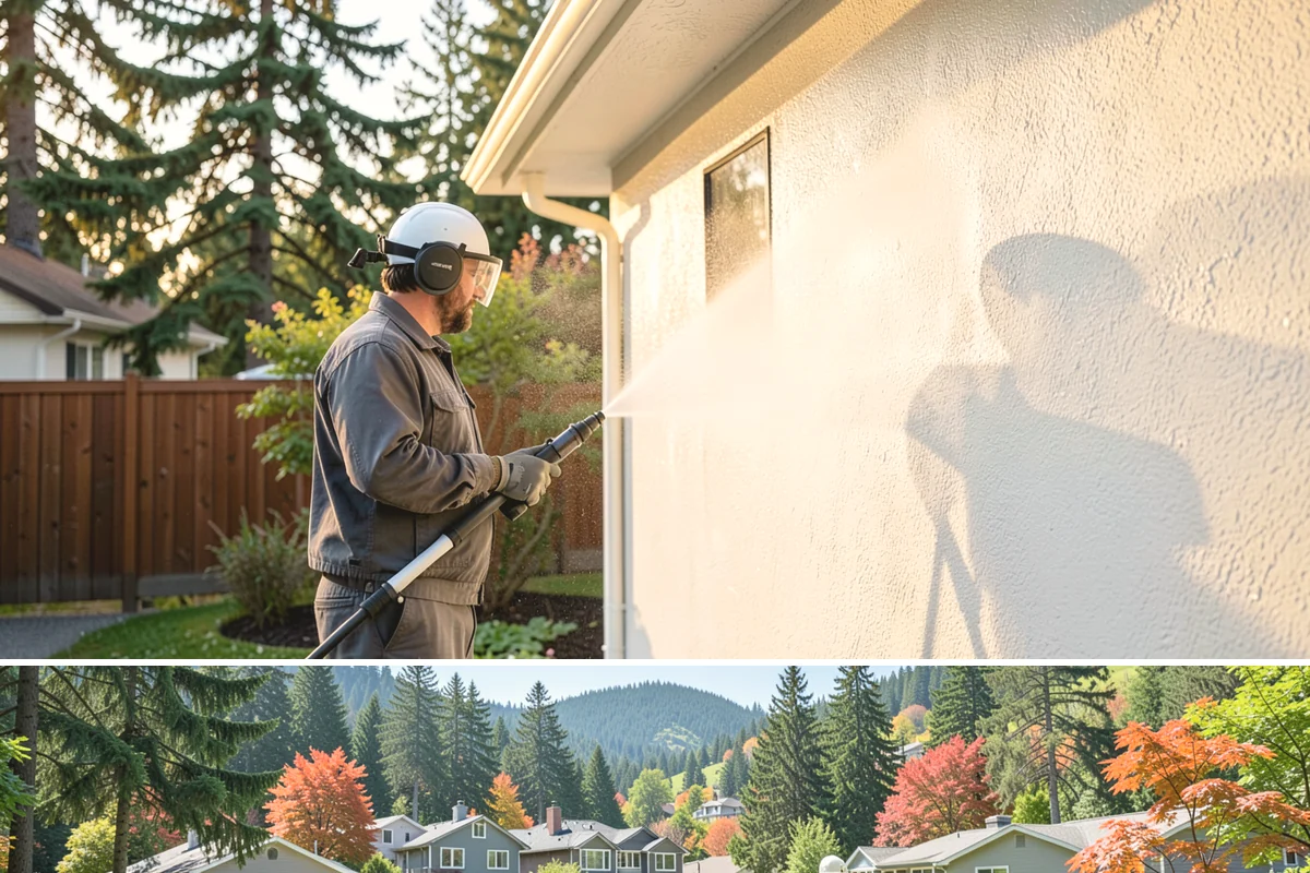 Pool Enclosure Washing in Fircrest, Pierce County, WA - Clean the enclosure in early summer once tree pollen and needle drop have slowed for the season.