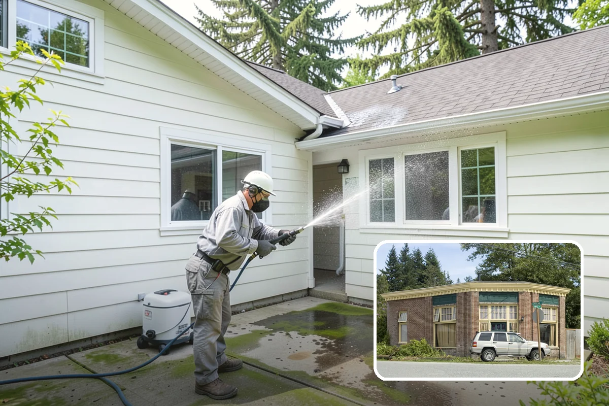Pool Enclosure Washing in Hamilton, Skagit County, WA - Lifts algae film from screen mesh without tearing it