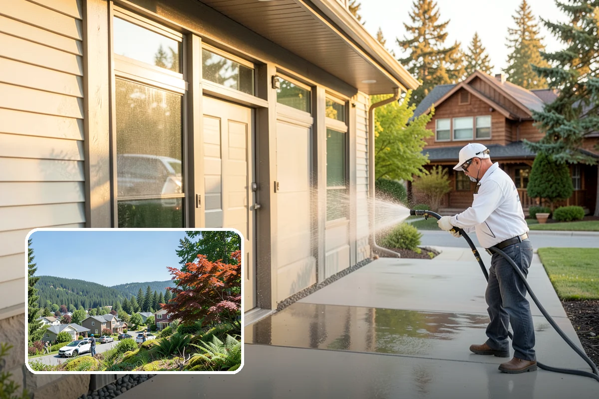 Pool Enclosure Washing in Index, Snohomish County, WA - Lifts algae film from screen mesh without tearing it