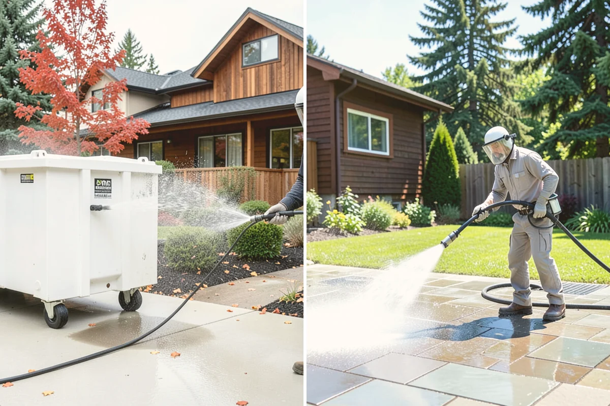Pool Enclosure Washing in Kirkland, King County, WA - Remove loose leaves and needles from tracks and corners