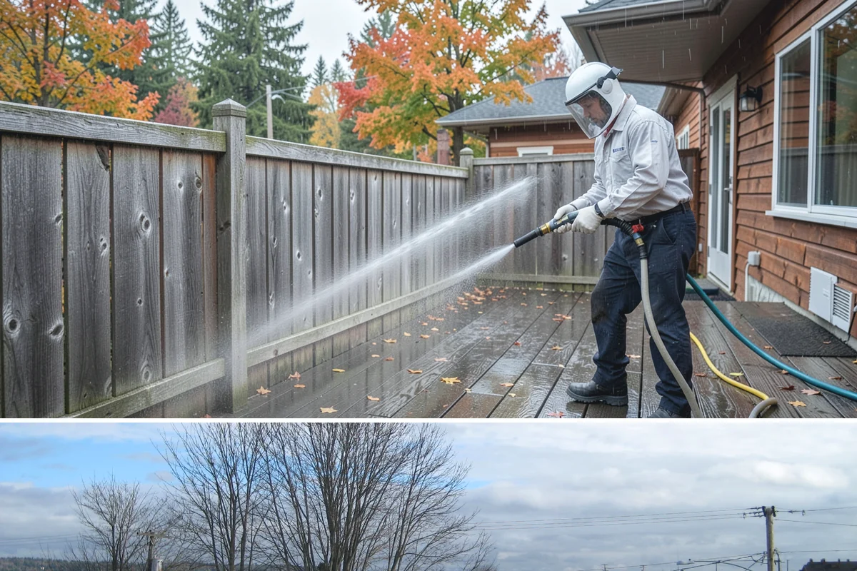 Pool Enclosure Washing in Langley, Island County, WA - Clean the enclosure in early summer once tree pollen and needle drop have slowed for the season.