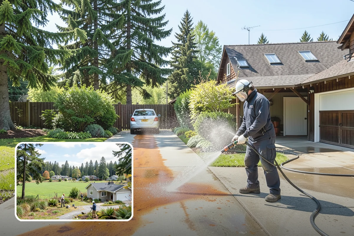 Pool Enclosure Washing in Lyman, Skagit County, WA - Lifts algae film from screen mesh without tearing it