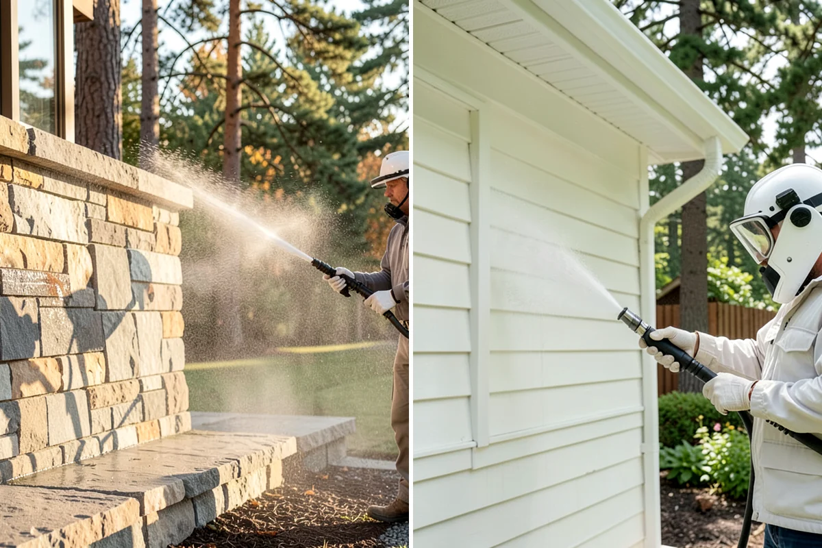 Pool Enclosure Washing in Lyman, Skagit County, WA - Remove loose leaves and needles from tracks and corners