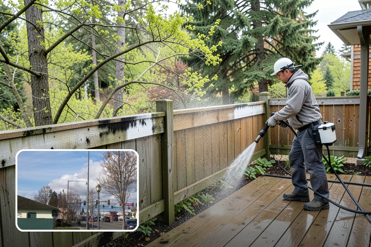 Pool Enclosure Washing in Marysville, Snohomish County, WA - Lifts algae film from screen mesh without tearing it
