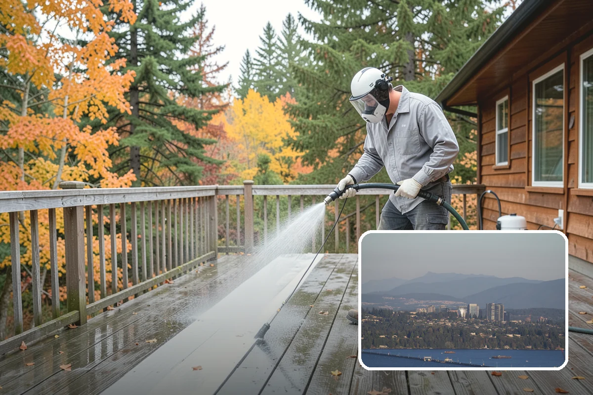 Pool Enclosure Washing in Medina, King County, WA - Lifts algae film from screen mesh without tearing it