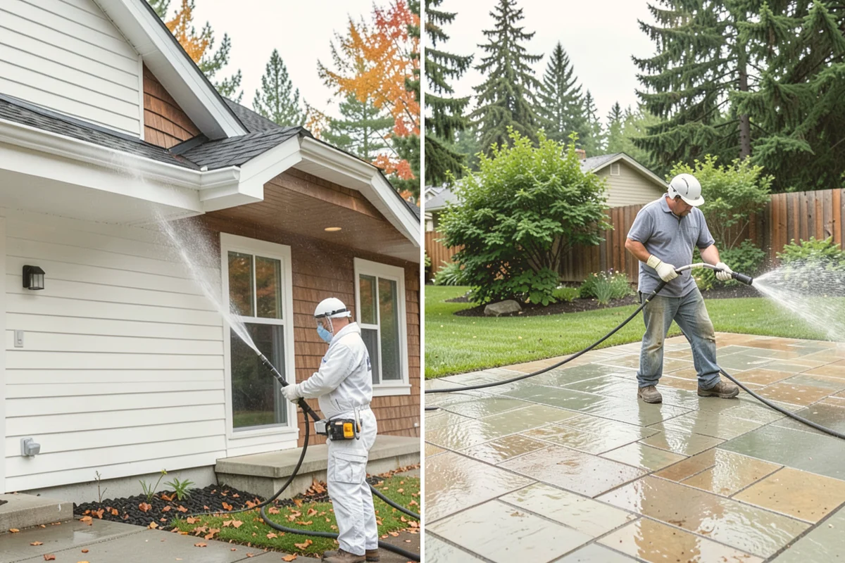 Pool Enclosure Washing in Newcastle, King County, WA - Remove loose leaves and needles from tracks and corners