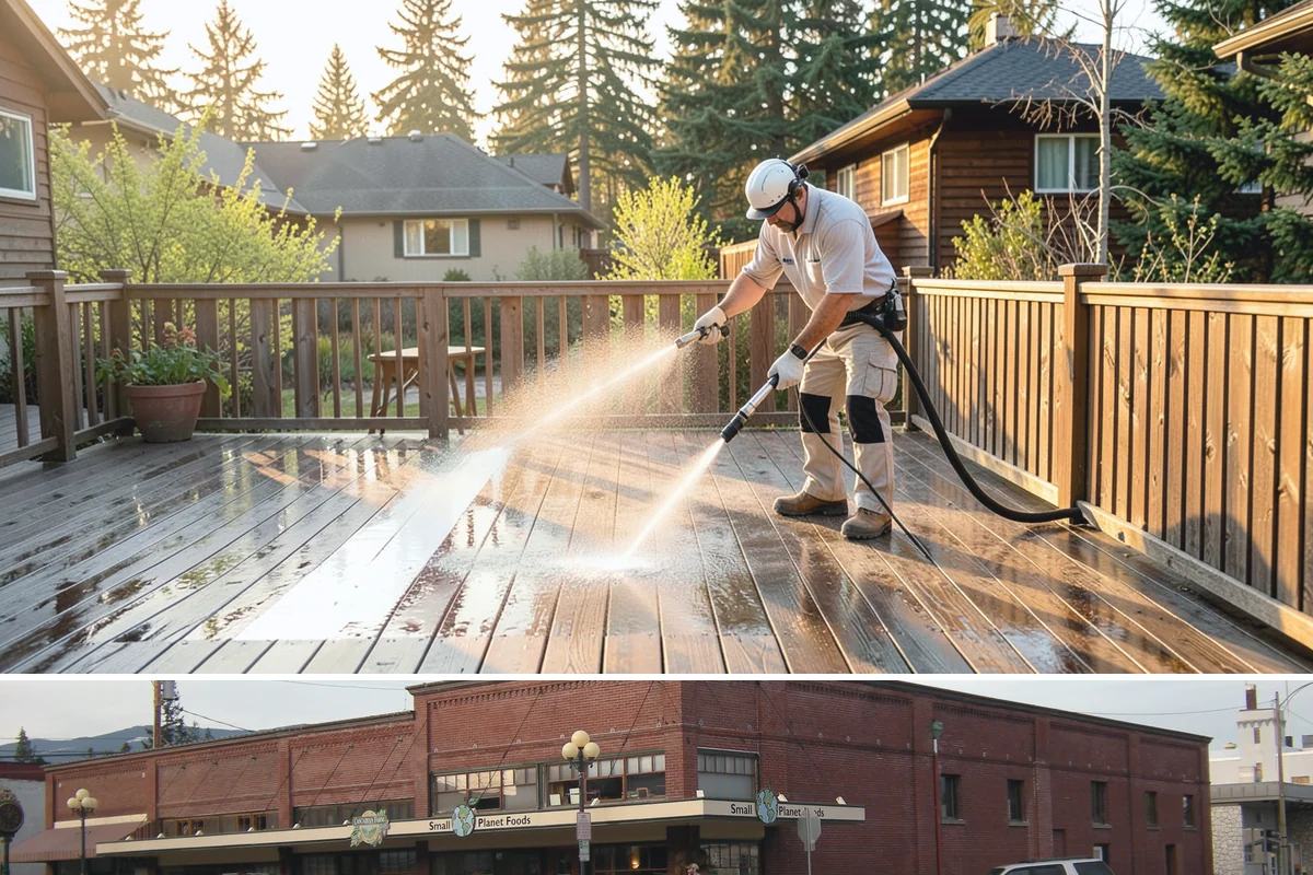 Pool Enclosure Washing in Sedro-Woolley, Skagit County, WA - Clean the enclosure in early summer once tree pollen and needle drop have slowed for the season.