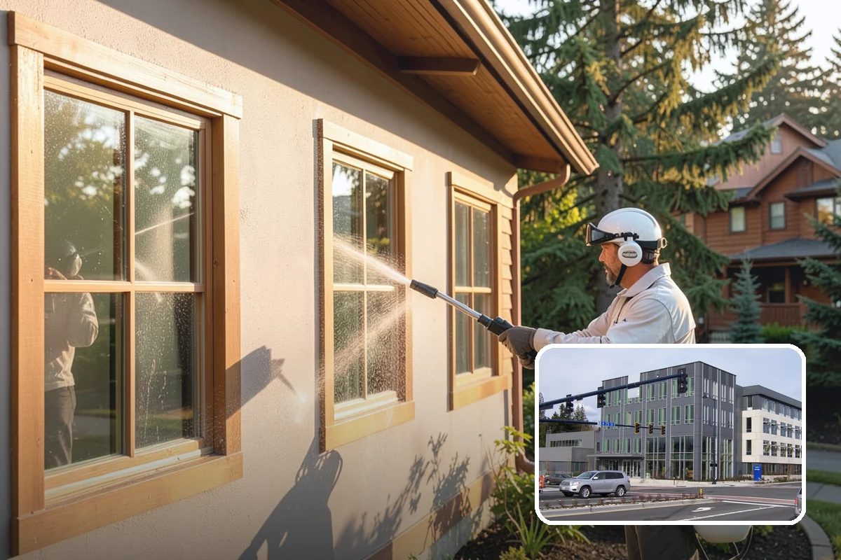 Pool Enclosure Washing in Shoreline, King County, WA - Lifts algae film from screen mesh without tearing it