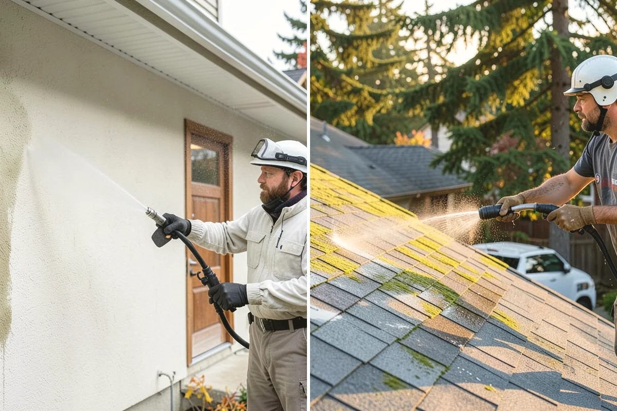 Pool Enclosure Washing in Steilacoom, Pierce County, WA - Remove loose leaves and needles from tracks and corners