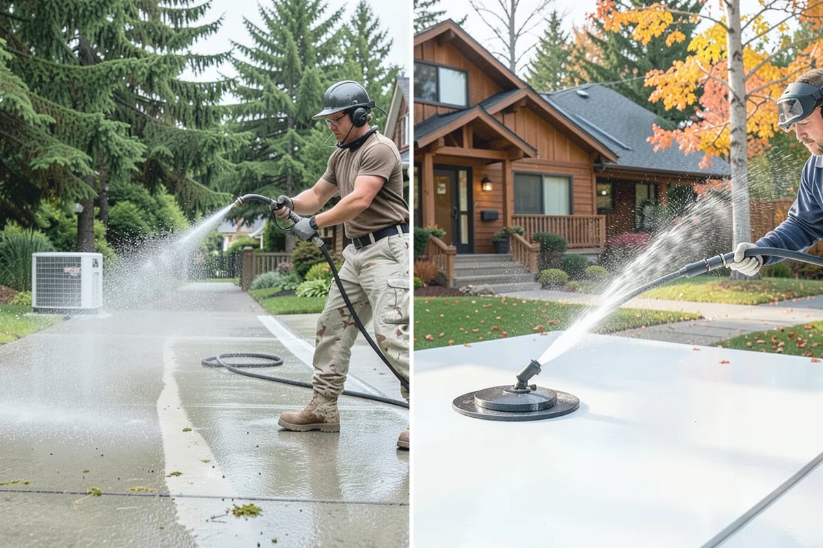 Pool Enclosure Washing in Sumner, Pierce County, WA - Remove loose leaves and needles from tracks and corners