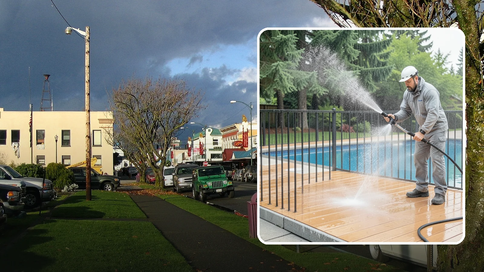Pool Fence Cleaning in Arlington, Snohomish County, WA - We clean pool safety fencing so aluminum, glass, or mesh barriers stay clear of the grime that dulls them in the wet season.