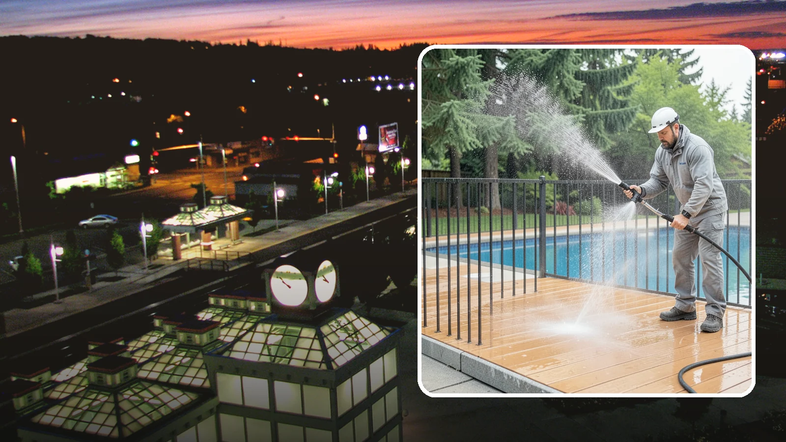 Pool Fence Cleaning in Auburn, King County, WA - We clean pool safety fencing so aluminum, glass, or mesh barriers stay clear of the grime that dulls them in the wet season.