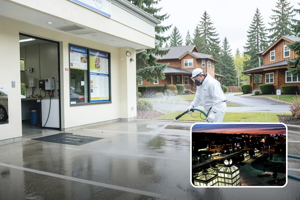 Pool Fence Cleaning in Auburn, King County, WA - Cleans glass, aluminum, and mesh fencing appropriately