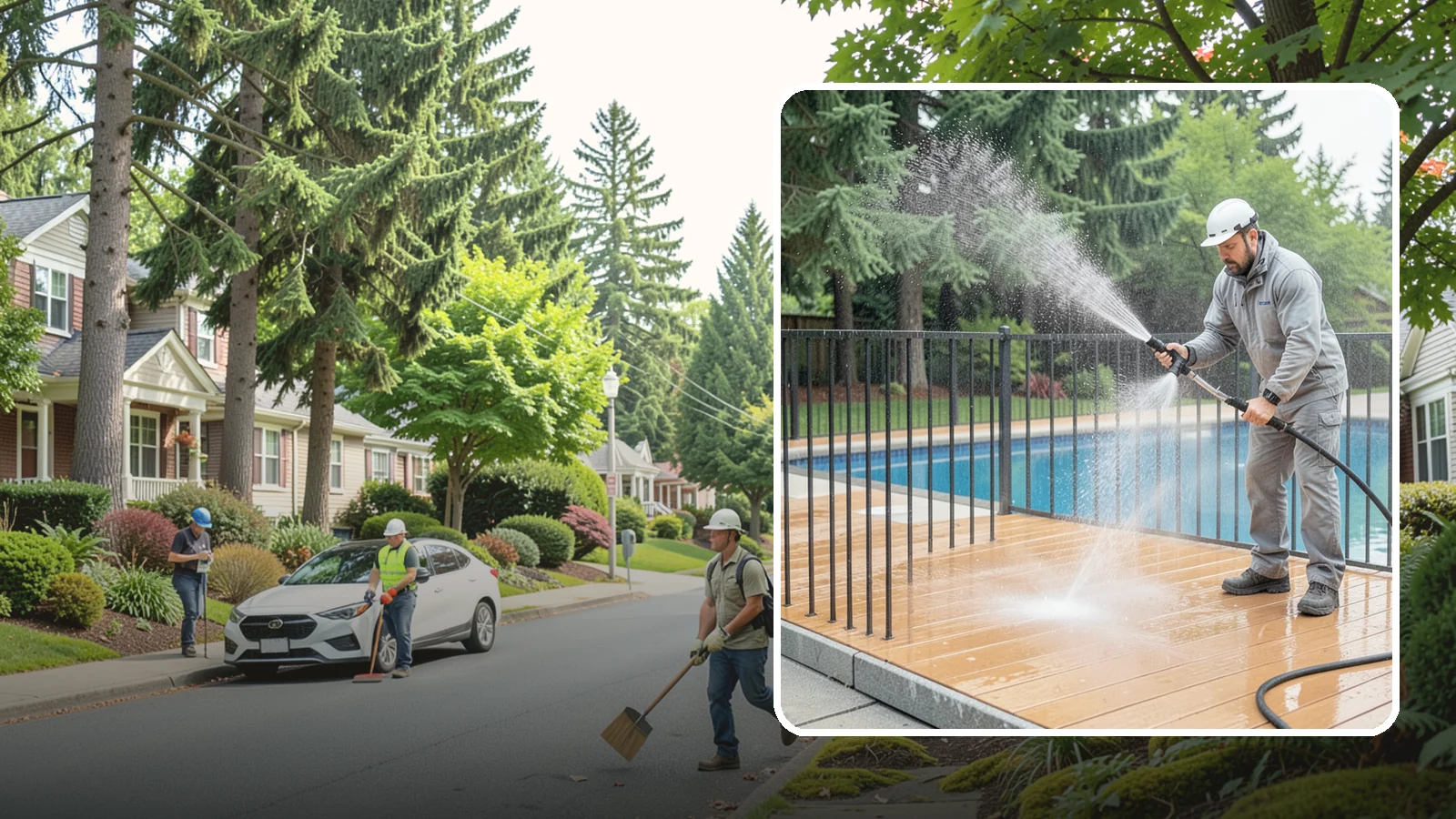 Pool Fence Cleaning in Beaux Arts Village, King County, WA - We clean pool safety fencing so aluminum, glass, or mesh barriers stay clear of the grime that dulls them in the wet season.