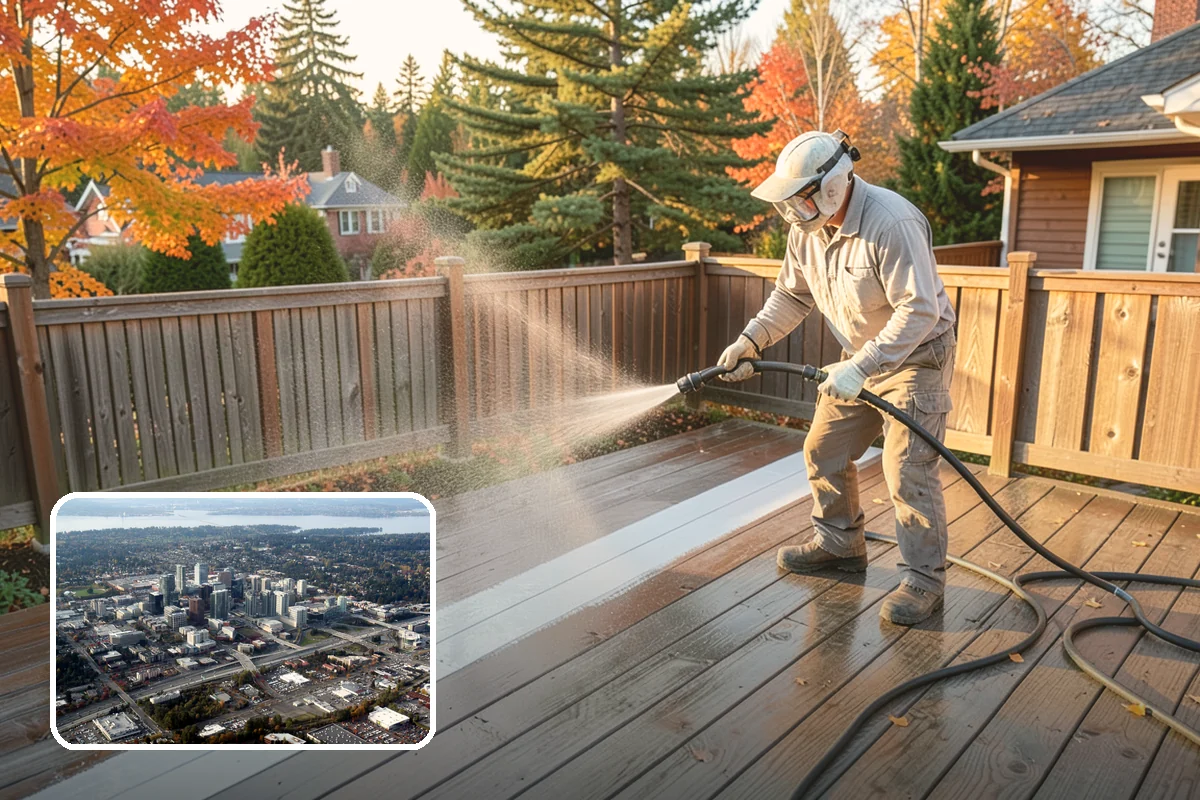 Pool Fence Cleaning in Bellevue, King County, WA - Cleans glass, aluminum, and mesh fencing appropriately