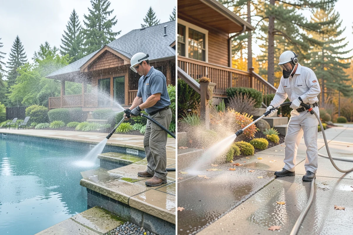 Pool Fence Cleaning in Buckley, Pierce County, WA - Identify the fence material and hardware type
