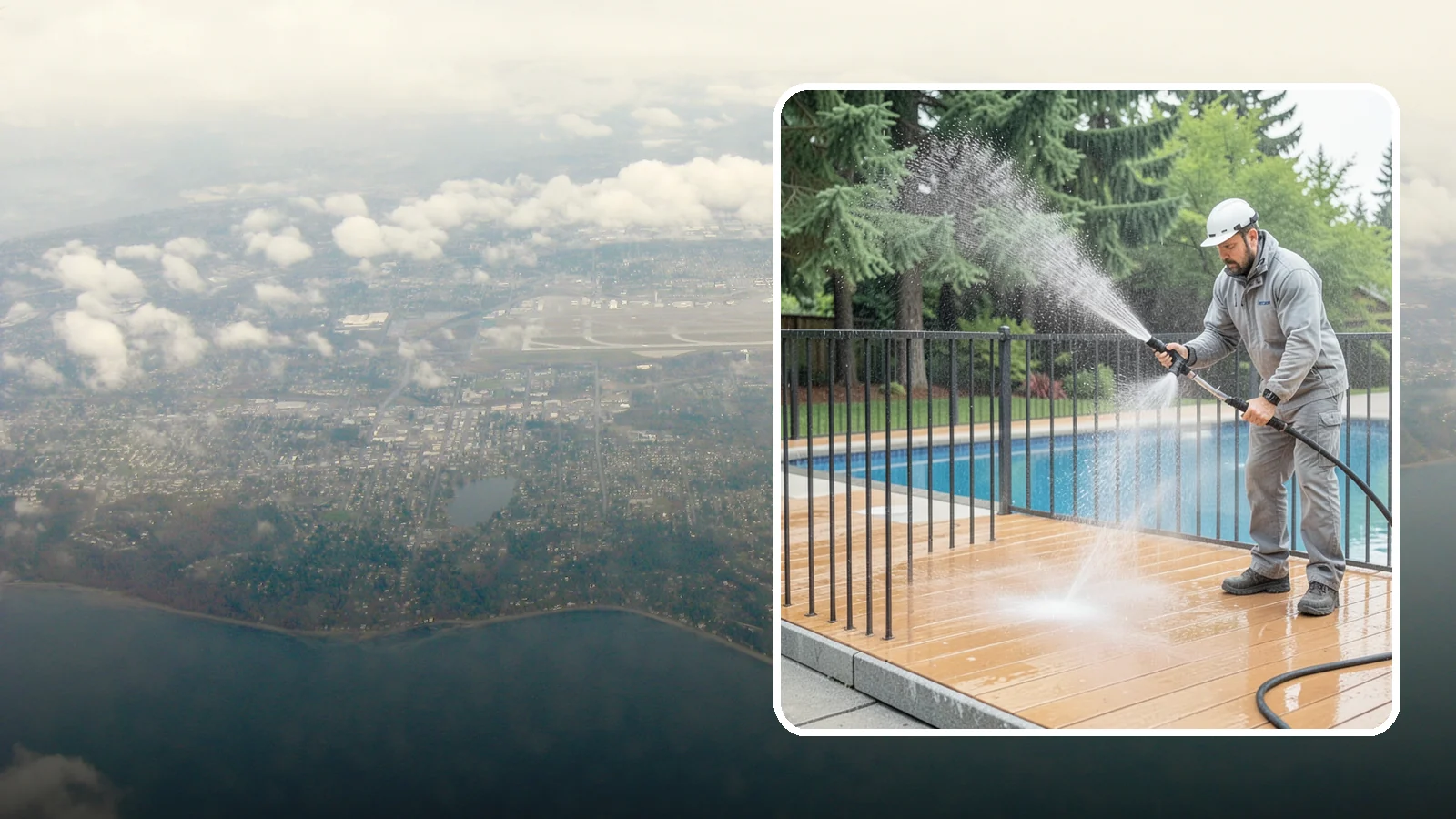 Pool Fence Cleaning in Burien, King County, WA - We clean pool safety fencing so aluminum, glass, or mesh barriers stay clear of the grime that dulls them in the wet season.