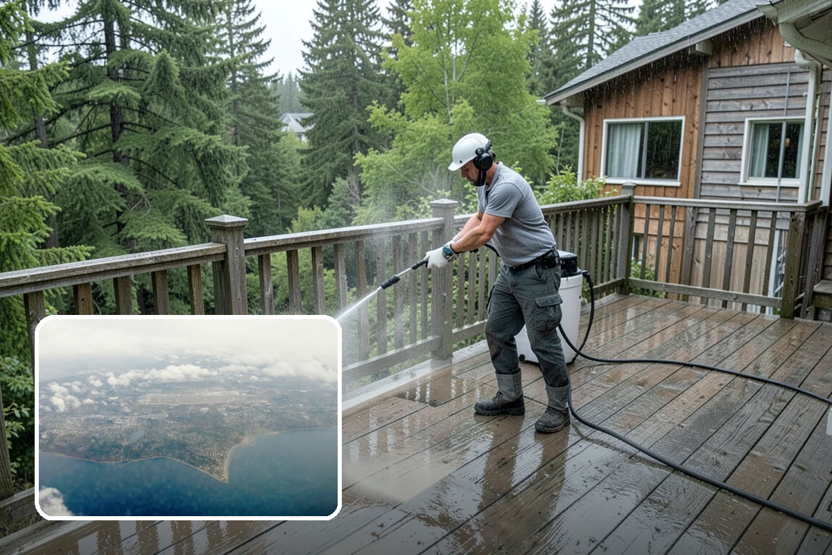 Pool Fence Cleaning in Burien, King County, WA - Cleans glass, aluminum, and mesh fencing appropriately