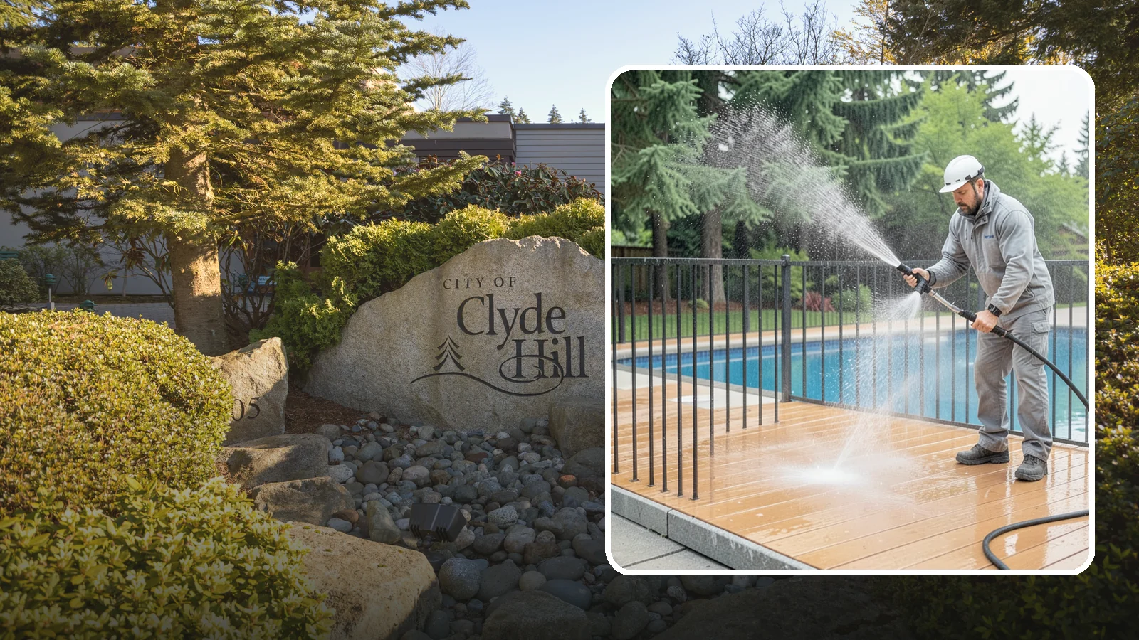 Pool Fence Cleaning in Clyde Hill, King County, WA - We clean pool safety fencing so aluminum, glass, or mesh barriers stay clear of the grime that dulls them in the wet season.