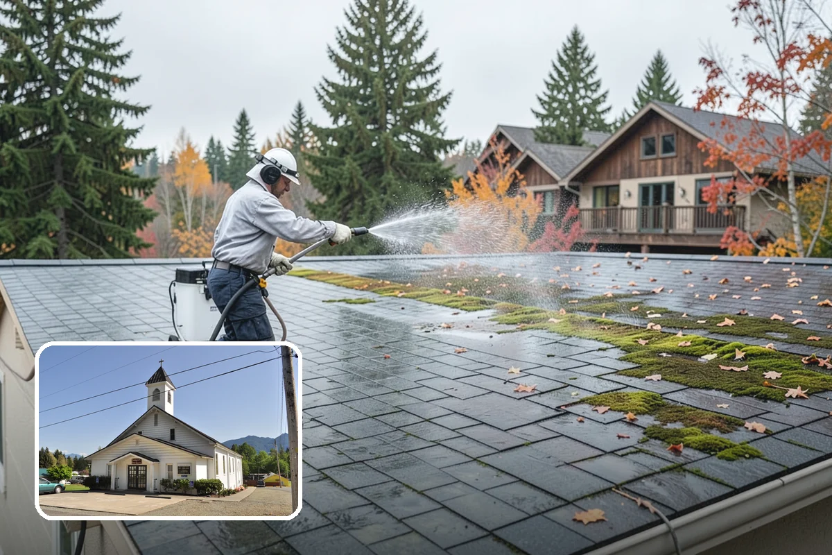 Pool Fence Cleaning in Concrete, Skagit County, WA - Cleans glass, aluminum, and mesh fencing appropriately