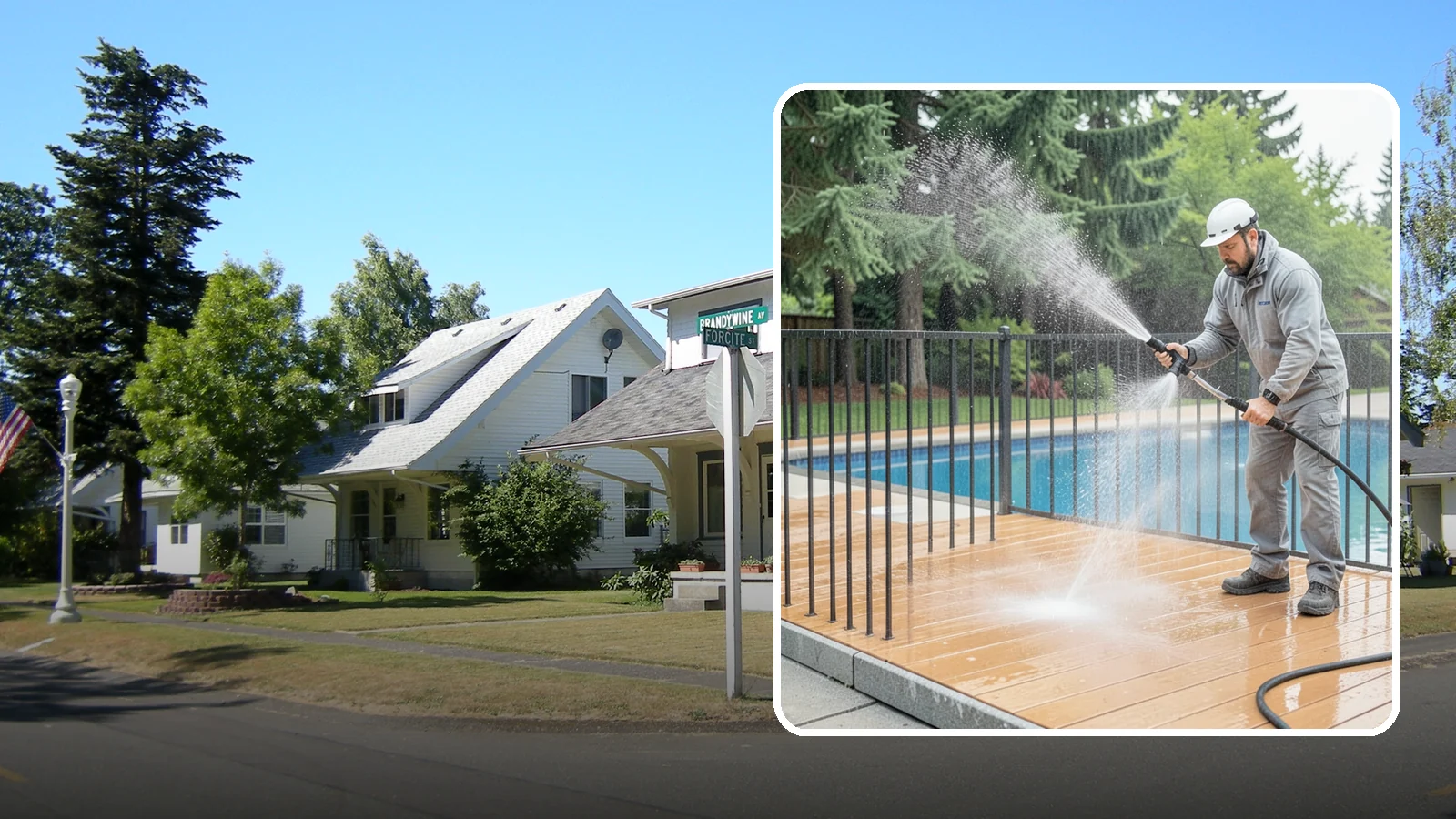Pool Fence Cleaning in DuPont, Pierce County, WA - We clean pool safety fencing so aluminum, glass, or mesh barriers stay clear of the grime that dulls them in the wet season.