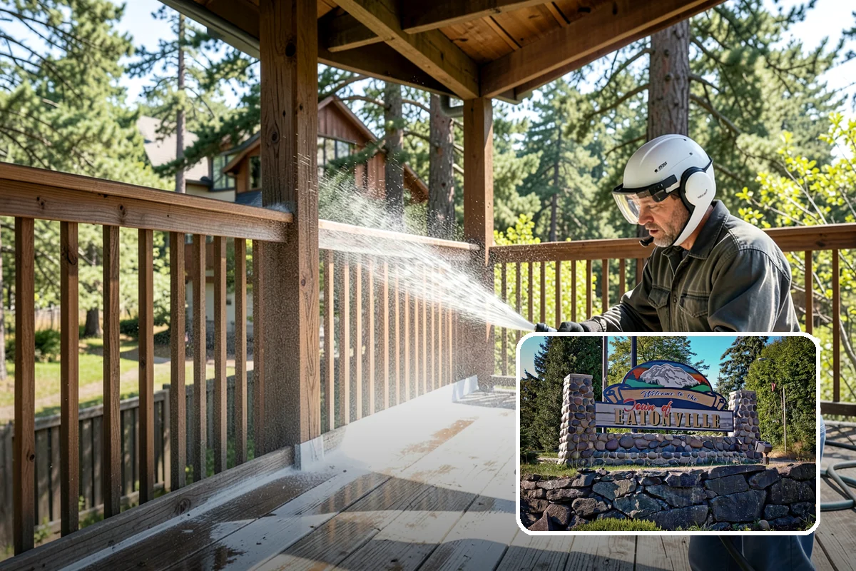 Pool Fence Cleaning in Eatonville, Pierce County, WA - Cleans glass, aluminum, and mesh fencing appropriately