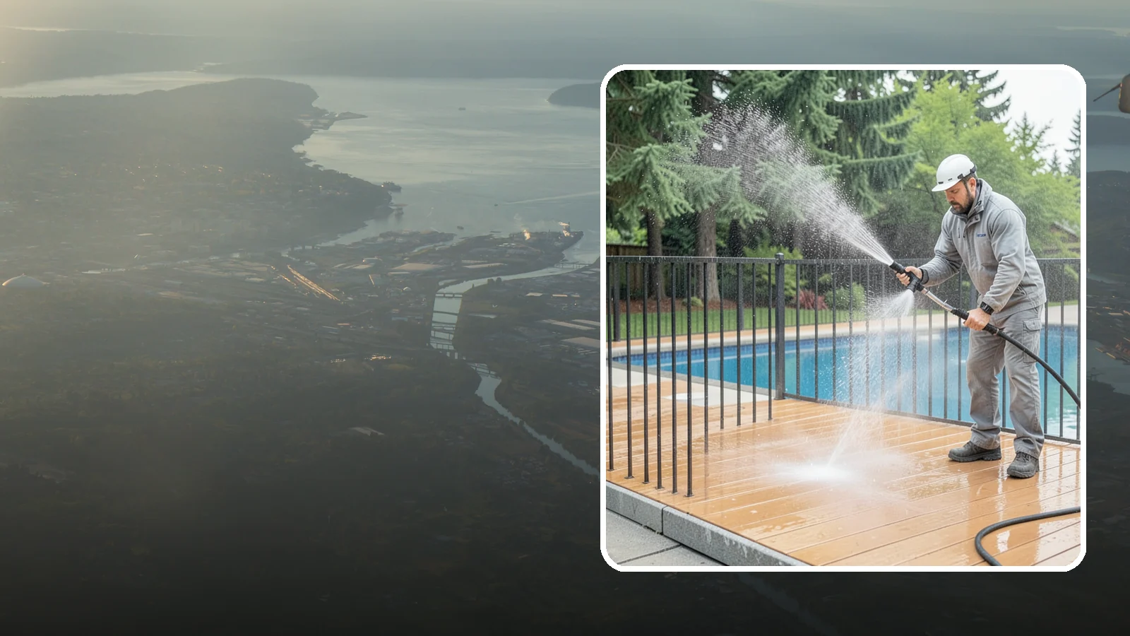 Pool Fence Cleaning in Fife, Pierce County, WA - We clean pool safety fencing so aluminum, glass, or mesh barriers stay clear of the grime that dulls them in the wet season.