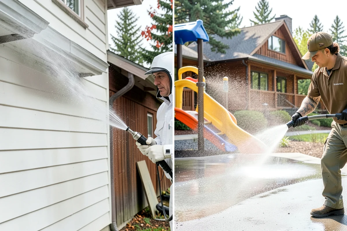 Pool Fence Cleaning in Gig Harbor, Pierce County, WA - Identify the fence material and hardware type