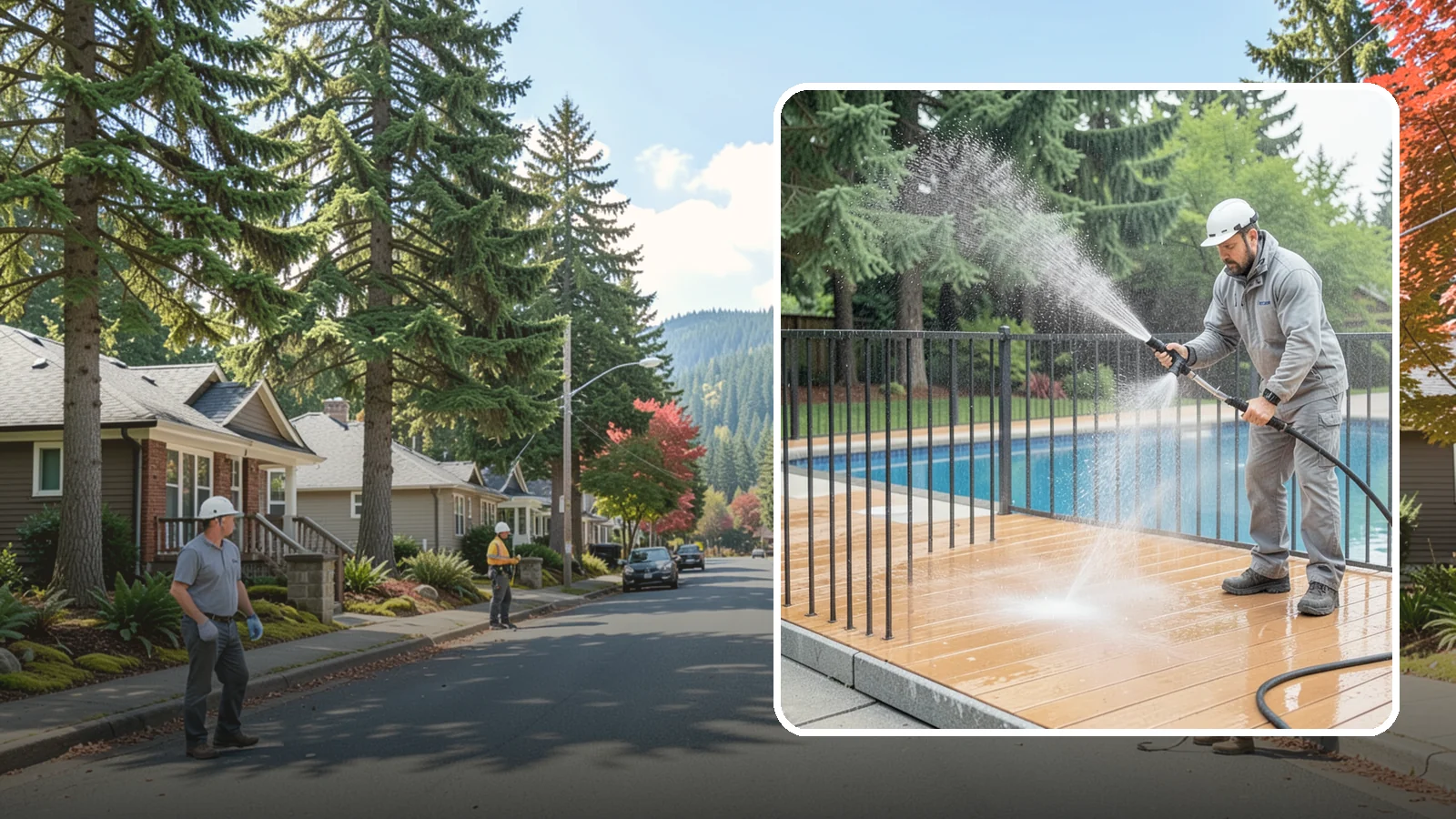 Pool Fence Cleaning in Hunts Point, King County, WA - We clean pool safety fencing so aluminum, glass, or mesh barriers stay clear of the grime that dulls them in the wet season.