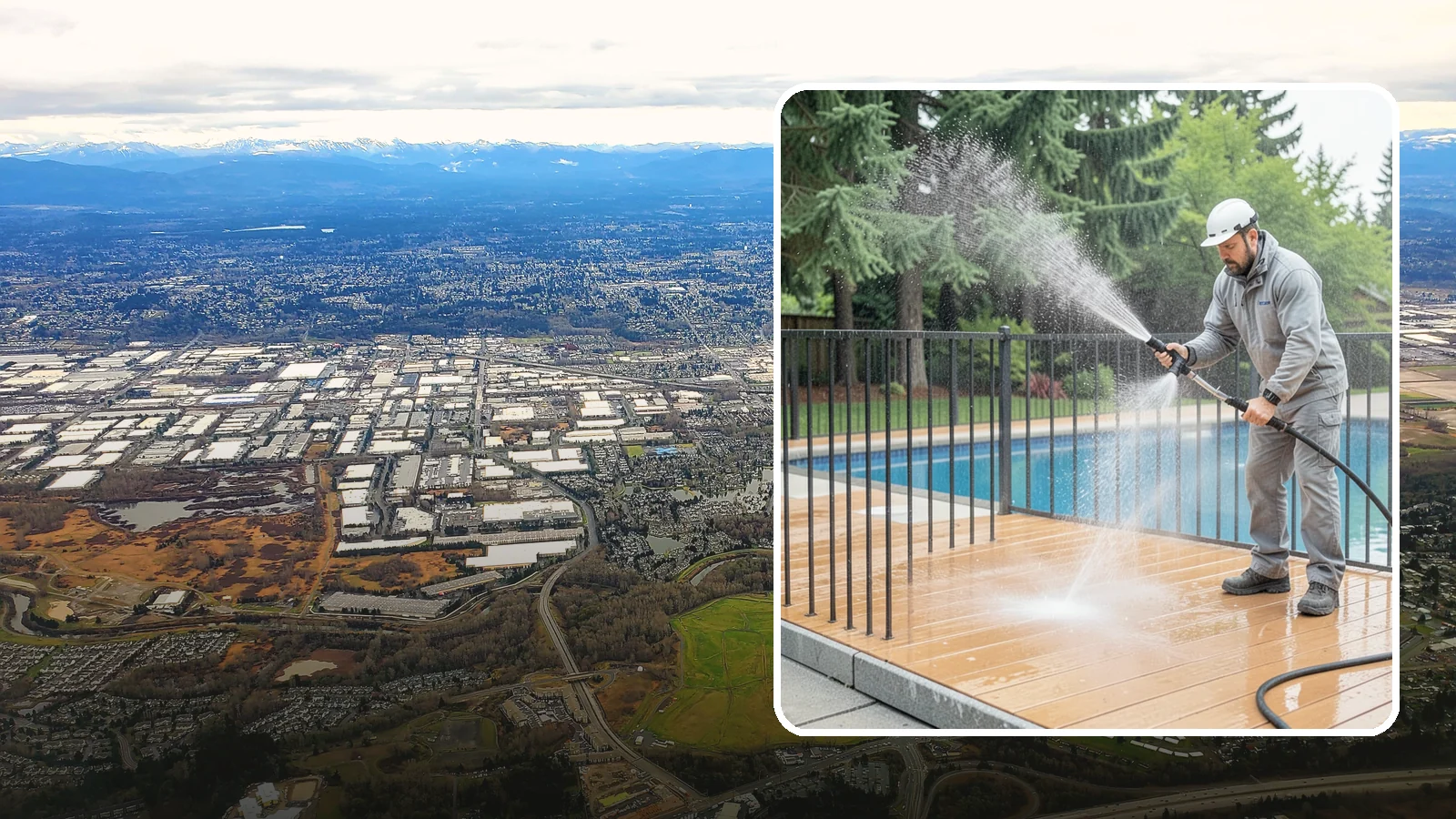 Pool Fence Cleaning in Kent, King County, WA - We clean pool safety fencing so aluminum, glass, or mesh barriers stay clear of the grime that dulls them in the wet season.