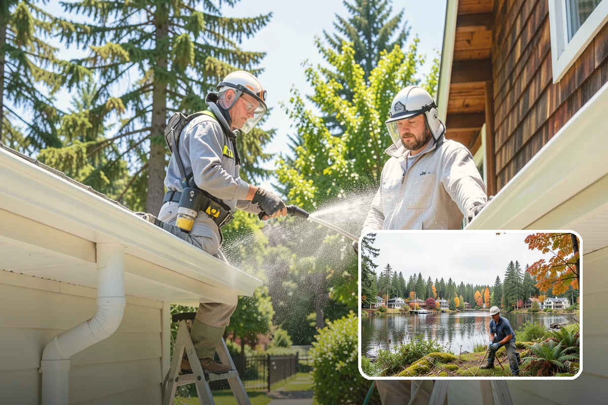 Pool Fence Cleaning in La Conner, Skagit County, WA - Cleans glass, aluminum, and mesh fencing appropriately