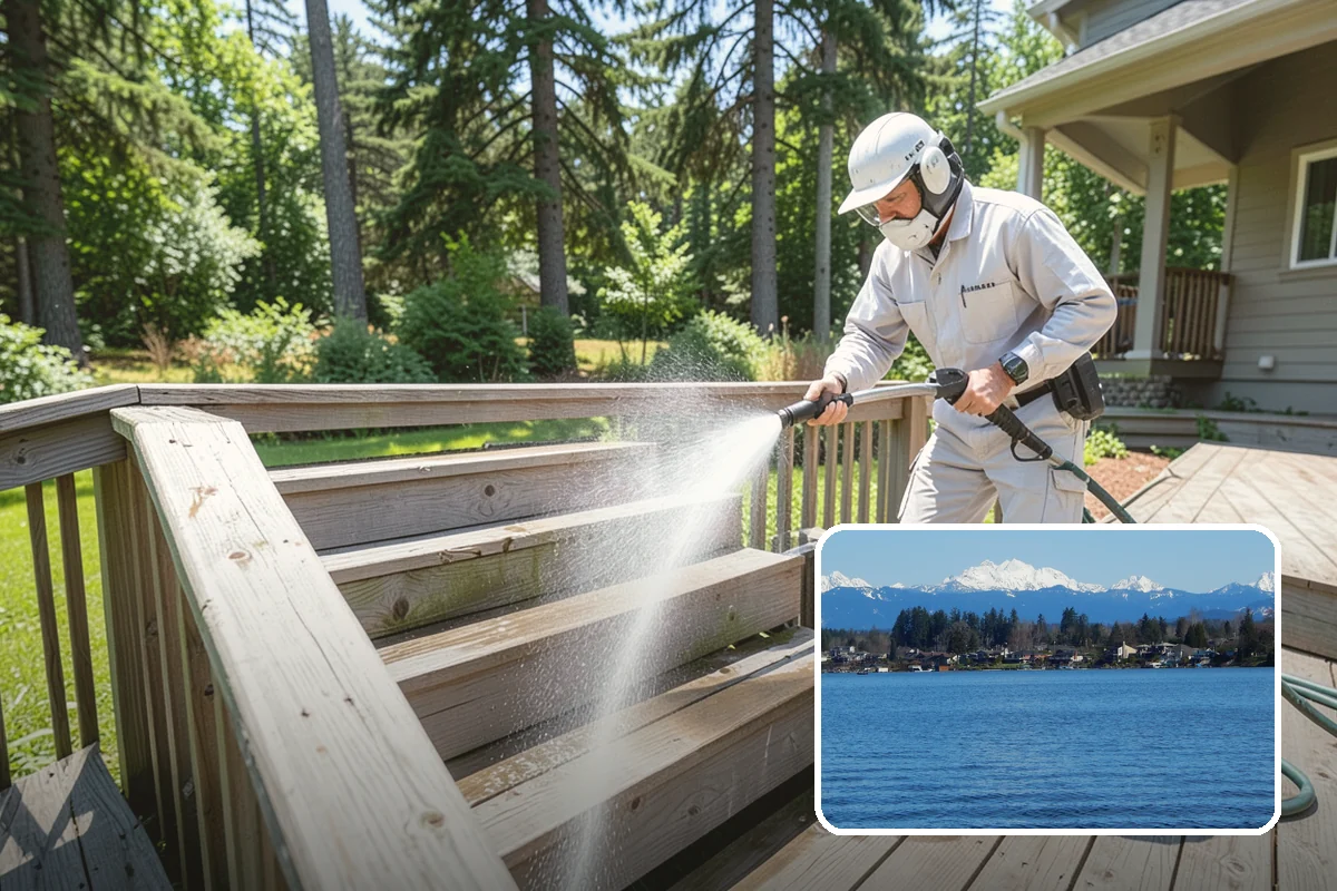 Pool Fence Cleaning in Lake Stevens, Snohomish County, WA - Cleans glass, aluminum, and mesh fencing appropriately