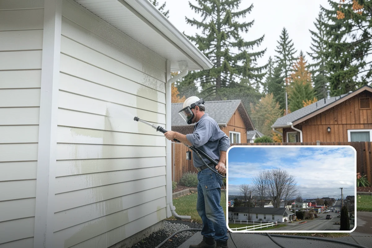 Pool Fence Cleaning in Langley, Island County, WA - Cleans glass, aluminum, and mesh fencing appropriately